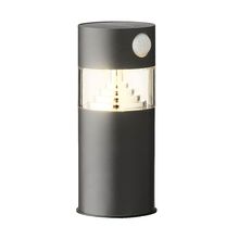 Lámpara solar LED con sensor luz cálida 18cm Gris