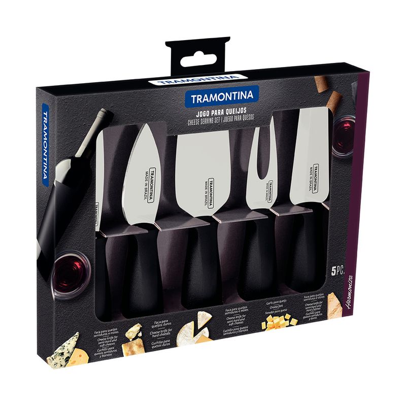 Set-para-queso-5-piezas-harmoniza-Negro-Tramontina-2-35576