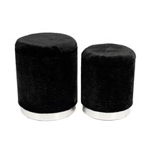Set de Taburetes OTO 44cm/38cm Negro
