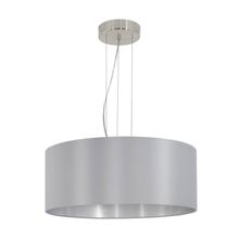 Lámpara Colgante metal MASERLO Gris/Mate E27 3x60w