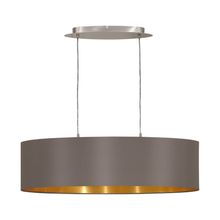 Lámpara Colgante níquel MASERLO Satín/Mate E27 2x60w