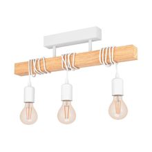 Lámpara Colgante metal TOWNSHEND madera Blanco E27 3x60w
