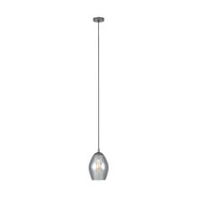 Lámpara Colgante metal Nickel ESTANYS Negro E27 1x60w