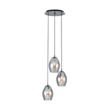 Lámpara Colgante metal Nickel ESTANYS Negro E27 3x60w