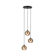 Lámpara Colgante LEMORIETA esfera Dorado E27 3x40w