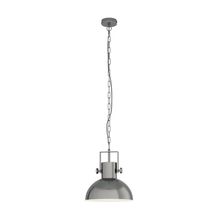 Lámpara Colgante LUBENHAM 1 metal Níquel E27 1x28w