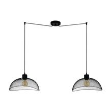 Lámpara Colgante POMPEYA metal Negro E27 2x60w