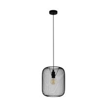 Lámpara Colgante WRINGTON metal malla Negro E27 1x60w