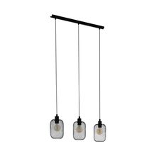 Lámpara Colgante WRINGTON metal Negro E27 3x60w