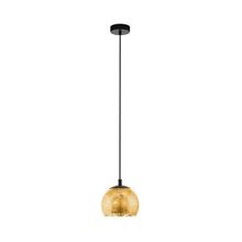 Lámpara Colgante ALBARACCIN metal Negro/Dorado E27 1x40w