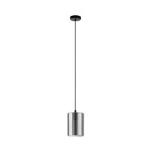 Lámpara Colgante CADAQUES 1 vidrio Negro E27 1x60w
