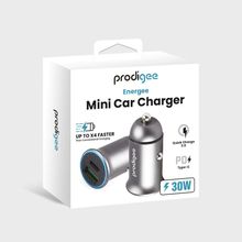 Cargador rápido vehículo Prodigee Energee cargador rápido doble salida para vehículo 30W