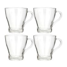 Set 4 tazas de vidrio 300ml