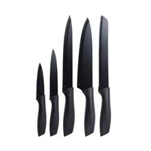 Set cuchillos 5 piezas Negro Inox