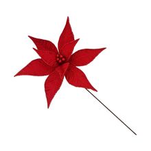 Flor decorativa 40x35x35cm rojo