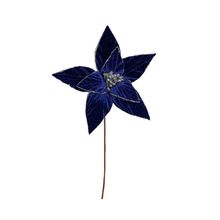Flor de Pascua 21x21x35cm Azul