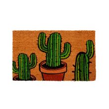 Tapete de entrada 45x75 figuras de cactus
