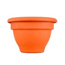 Maceta de ceramica campana 10cm terracota