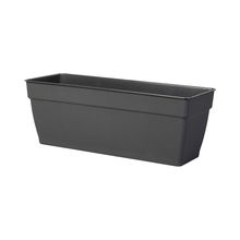 Maceta rectangular cafe 18.8"