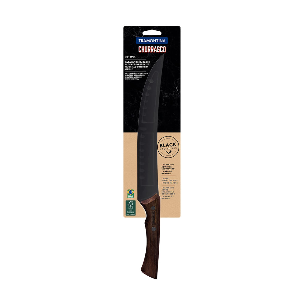 Cuchillo para Carne BUTCHER 38cm Negro, Cuchillos de Cocina, 22841/110 