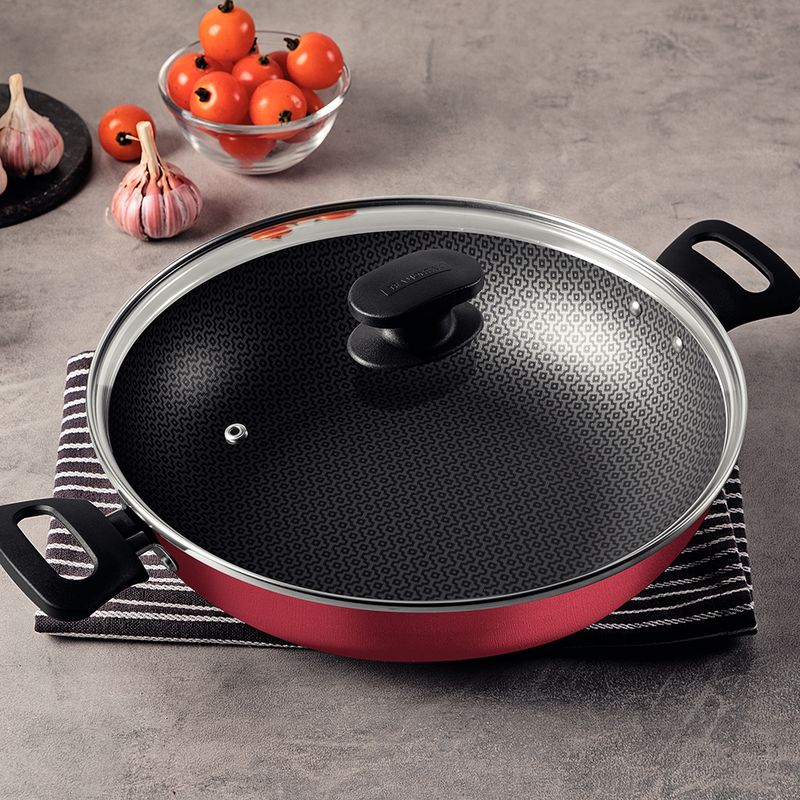 Wok-con-Tapa-de-vidrio-LORETO-28cm-Rojo-2-37563