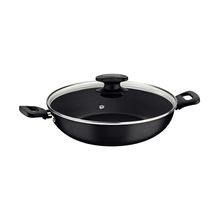 Wok Con Tapa de vidrio LORETO 28cm Negro