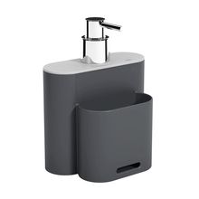 Dispensador de Jabón plástico 500ml Gris