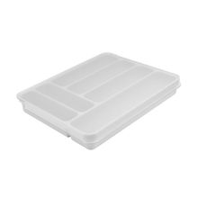 Organizador de Cubiertos con tapa 30x35cm Blanco