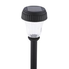 Lámpara solar LED plástico Negro 25cm