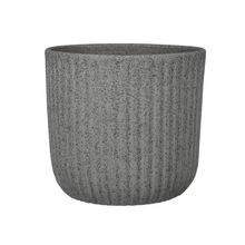 Maceta decorativa redonda gris mate 24x27 cm dante