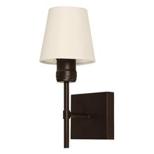 Lámpara de Pared Tela/Acero color Chocolate 1 luz E27 40w