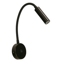Lámpara de Pared Aluminio color Negro 1 luz 2,5w 100-240v 3000k