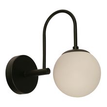 Lámpara de Pared Vidrio/Metal color Negro 1 luz E27 40w