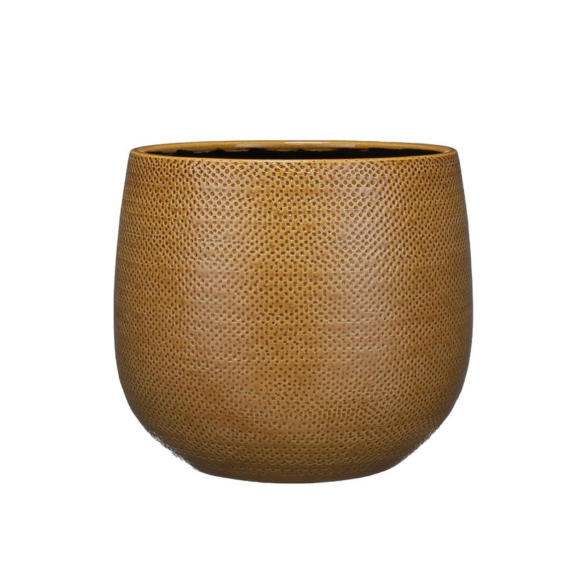 Maceta-decorativa-redonda-ocre-25x29-cm-Gabriel-1-38596