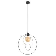 Lámpara Colgante Metal 42cm E27 60w Dorado/Negro
