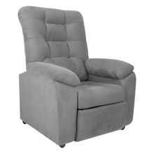 Sofá Reclinable ONIX 1 puesto tela color Gris