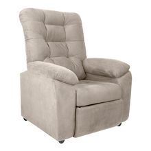 Sofá Reclinable ONIX 1 puesto tela color Taupé