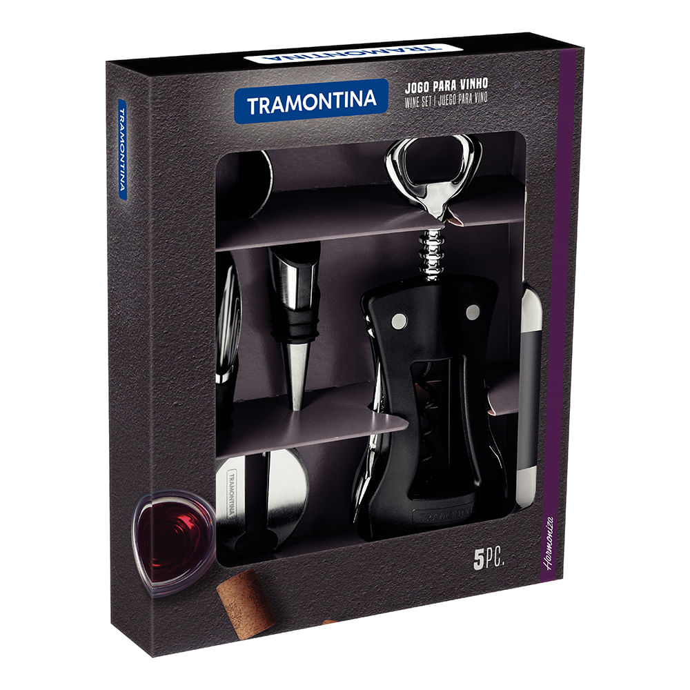 Set para Vino HARMONIZA 5 piezas, Accesorios para Bar, 25599/011 