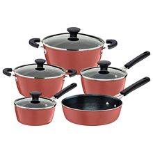 Batería de Cocina GLENZ 5 piezas color Rose Copper