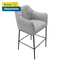 Silla de Bar LUAN color Gris