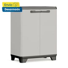Gabinete 2 puertas 90cm Planet color Gris Claro