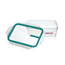 Contenedor hermetico con traba 2.5l verde