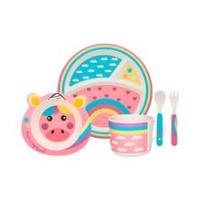 Set platos y accesorios unicorn