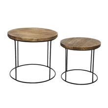 Set Mesas Auxiliares PAULOWNIA Madera