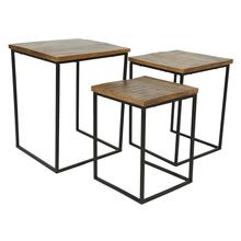 Set Mesas Auxiliares MANGO Madera