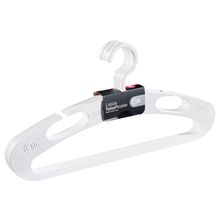 Set Colgador de Plástico 6 piezas Blanco Wide