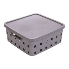 Caja con Tapa FITA 11 litros color Gris