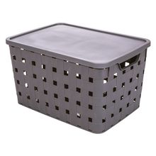 Caja con Tapa FITA 29 litros color Gris