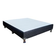 Somier tela  negro 200x200