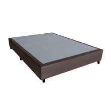 Somier suavex ecocuero marron 140x190x22cm
